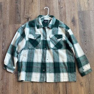 Green Plaid Women's Jacket
